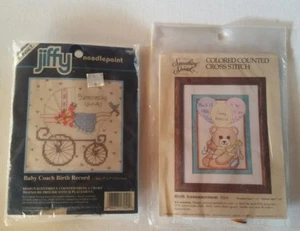 SUNSET Jiffy Baby Coach Geburtsaufzeichnung & Geburtsanzeige Kerzen-Sets NEU - Bild 1 von 4