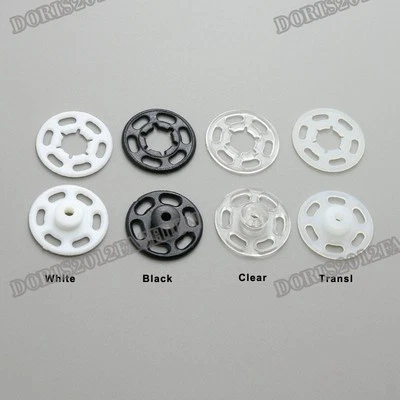 KAM Round HQ nylon plastic snap press fastener buttons stud 100pcs Sewing 7-28mm - Image 1 of 4