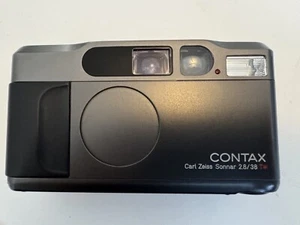 Contax T2 Titan mit Data Back Carl Zeiss Sonnar 38 2.8 35mm - Bild 1 von 6
