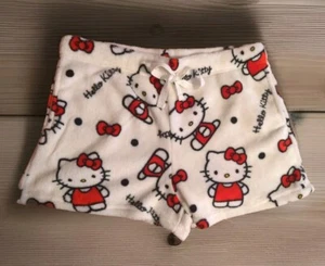 Hello Kitty Sanrio Fleece Pajama Shorts Size Large - Picture 1 of 4