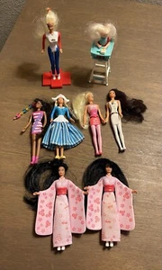 Lot Of 8 Vintage BARBIE McDonald's Happy Meal Toys 1990s Mini Barbies Assorted - Picture 1 of 4