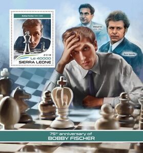 Chess Bobby Fischer MNH Stamps 2018 Sierra Leone S/S
