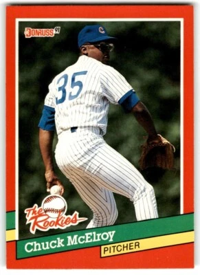 1991 Donruss The Rookies Chuck McElroy Chicago Cubs #49 - Image 1 of 2