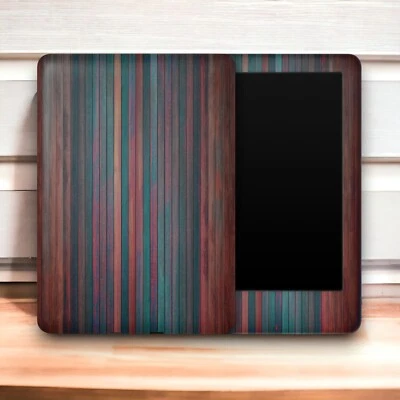Colorful Wooden Amazon Kindle Skin | Kindle Skin Vinyl Wrap - All Kindle Models - Image 1 of 4