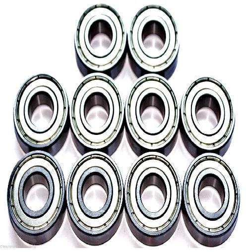 4BEARINGS Pack of 10 6001 2Z ZZ 60012Z ZZ Metal Shielded WM1/MSB Brand Bearing 12x28x8mm