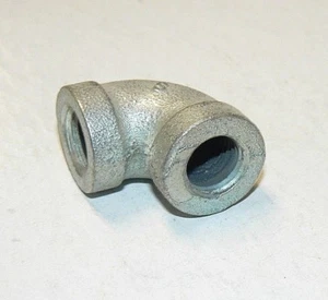 1/4" X 90 Degree NPT Galv. Pipe Elbows - Lot of 6 Pcs. - Picture 1 of 10