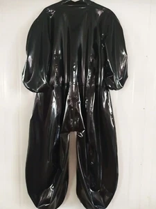 100% Latex Rubber Gummi Catsuit Bodysuit Jumpsuit Shoulder Zipper 0.4mm S-XXL - Picture 1 of 2