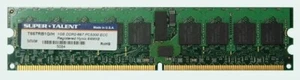 SUPER TALENT T667UB1GC 1GB 64x8 CL5 DDR2-667 PC5300 Memory - Picture 1 of 1