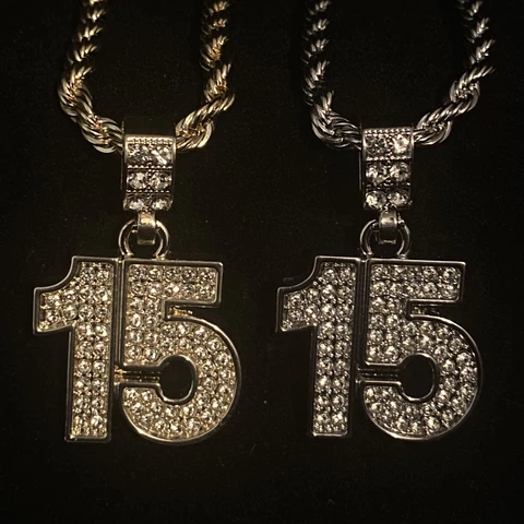 Hip Hop Necklace Patrick Mahomes Vince Carter Kansas city Chiefs Silver Or Gold Cover