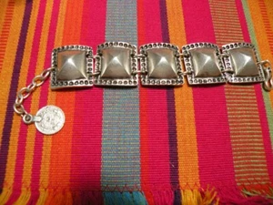 Pulsera de plata tribal Zamac, étnica gitana boho playa sin alergia. ¡NUEVO! - Imagen 1 de 6