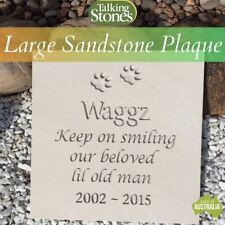 Plaque Pet Memorial - Sandstone - LARGE - Engraved - Personalised