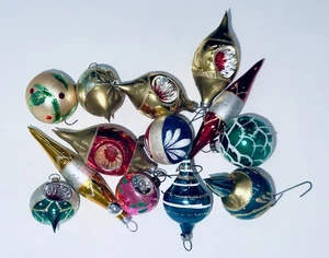 Fabulosos adornos navideños vintage de 13 piezas de mini súper coloridos de Polonia - Imagen 1 de 7