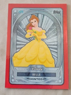 2025 Topps Disney Mint Belle Red Foil Refractor 1/5 - Image 1 of 4