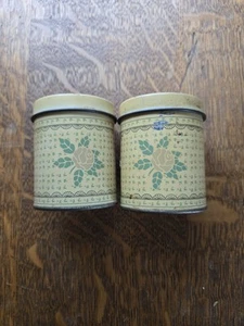 Vintage Meister Flower Tea Tins Made In Brazil - Picture 1 of 4