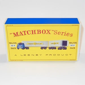 Matchbox Major Pack 9a1 Interstate Double Freighter D Style Repro Outer Box Only - Picture 1 of 6