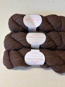 Menge 3 WEICHE Knäuel Peruanische Baumwolle BAND Garn mit Nylon 11,3 Unzen 310gr 5006 Kamel C - Bild 1 von 8