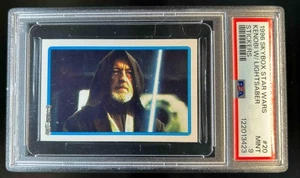 1996 SkyBox Star Wars Kenobi w/ Lightsaber Stickers #20 PSA 9 Mint - Picture 1 of 2