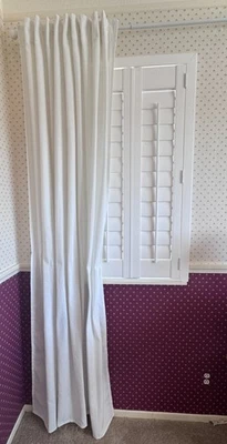 Белый занавес панели - (1) новый! Панель IKEA GINSTMOTT 57 дюймов ширина x 84 дюйма длина - 206.030.09 - Изображение 1 из 4