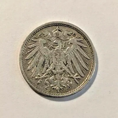 WWI ERA German Empire 10 Pfennig Coin 1873-1914 - Image 1 of 2