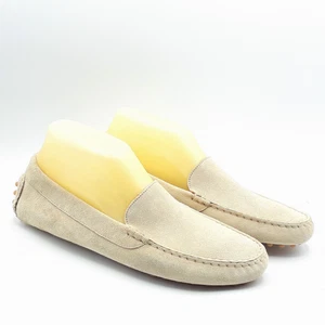 M Gemi Felize Uomo Mens Beige Italian Suede Driving Moccasin Size US 7.5 EU 40.5 - Picture 1 of 11