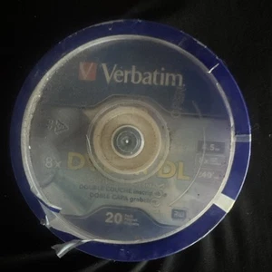 Verbatim DVD+R DL 8.5GB 8X with Branded Surface - 20pk Spindle (95310) - Picture 1 of 4