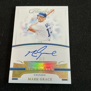 2021 Panini Flawless Mark Grace Signatures Gold Autograph Auto #3/5 Cubs - Picture 1 of 2
