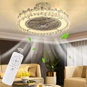 Modern Ceiling Fan Light Chandelier,Ceiling Fans with Remote Control and Light - Picture 1 of 12