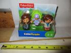 Fisher Price Little People Big Helpers Family Mom Dad Baby Latino Brown hair New