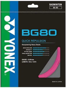 Yonex BG80 Badminton Racket String BG 80 - 10m - Pink - Picture 1 of 1