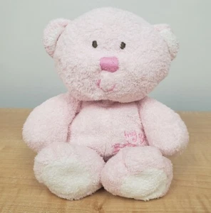 TY Pluffies My Baby Bear Pink Plush First 1st Teddy Sewn Eyes Nose 9" Tylux Soft - Picture 1 of 12