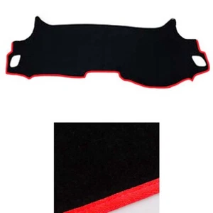 Black Dash Mat Cover Black w/ Red Line Edge for 18 ~ 19 Hyundai i30 N Fastback - Picture 1 of 7