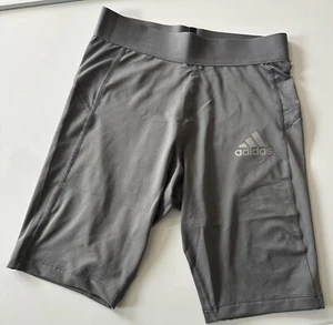 Adidas Men’s Techfit Aeroready Training Tights Compression Shorts-Grey-Medium - Picture 1 of 4