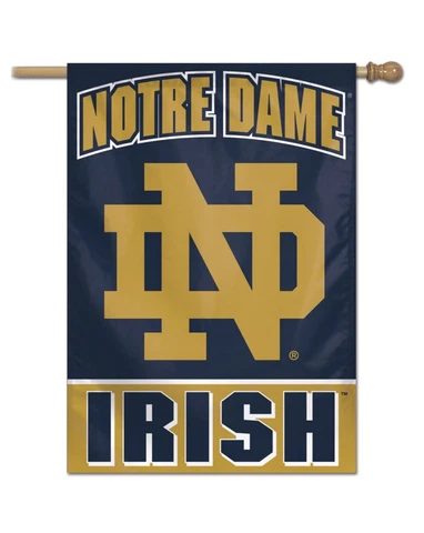 NOTRE DAME FIGHTING IRISH HOUSE FLAG 28"X40" WALL BANNER NCAA LICENSED Cover