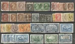 CANADÁ 1868-1940s, Gama duplicada, QV útil cabezales grandes y pequeños. Gato alto. - Imagen 1 de 2