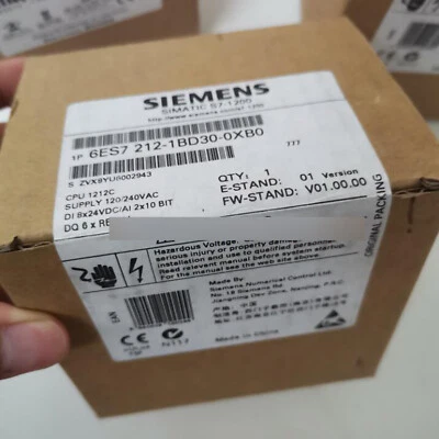 1PCS NEW IN BOX SIEMENS 6ES7212-1BD30-0XB0 CPU MODULE FAST SHIP#XR - Image 1 of 2