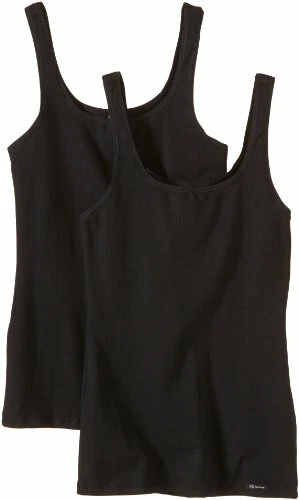 Skiny Advantage Cotton Tank Top 2er Pack, Canottiera Donna, Nero (Black 7665), 4 - Immagine 1 di 1