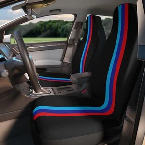 Black M series M3 M5 BMW Seat Covers Gift - Picture 1 of 8