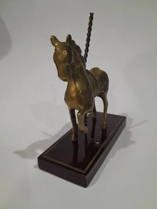 Vintage Brass Carousel Horse Figurine - Picture 1 of 4