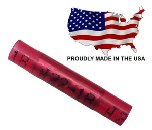 MVP 100 Red Nylon Butt Splice Wire Connectors 22-18 AWG Gauge USA - TBS18N - Picture 1 of 2