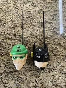 1995 Batman and Riddler Batman Forever Handheld Walkie Talkies Vintage - Picture 1 of 6