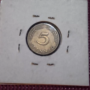 1949 Germany - 5 Pfennig - 743 - Brass Clad Steel - 3g - Picture 1 of 2