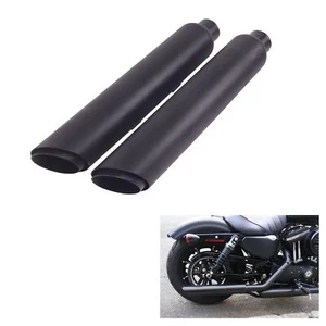 SHARKROAD 3" Exhaust Slip on Pipes for 2014-Up Harley Sportster Mufflers Upgrade - Picture 1 of 8