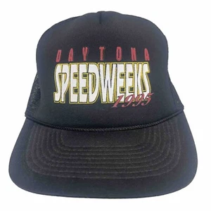 1995 NASCAR Daytona Speedweeks Winston Cup Mesh Flat Bill Snap Back Trucker Hat - Picture 1 of 12
