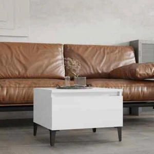 High Gloss Side Table Wooden Sofa Lounge Lamp Bed Bedside Storage Coffee Drawers - Picture 1 of 11