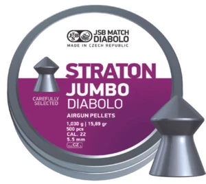 JSB Exacto Straton Jumbo .22 Pellets, Lata De 500 Tiro Caza Objetivo Plagas - Imagen 1 de 1