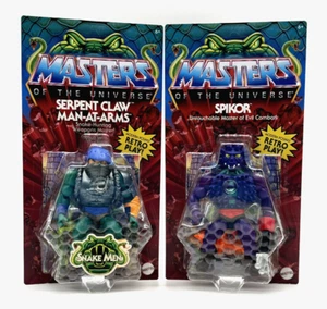 Masters of the Universe Origins Wave 14 Spikor y Garra de Serpiente Hombre de Armas - Imagen 1 de 6