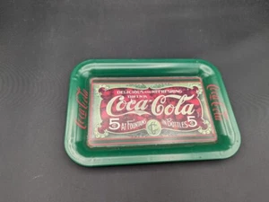 Coca Cola Tin Christmas Tray 1989 Candy Dish - Picture 1 of 2