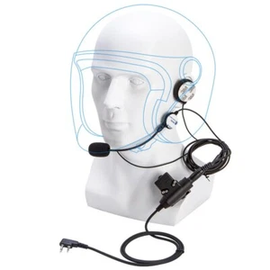 U94 PTT Aviation Headset Pilot Headphone do Walkie Talkie Icom V8 V80 V82 - Zdjęcie 1 z 9