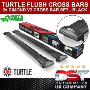 FITS VW T5 T6 Transporter Cross Bars Set - BLACK Fits Roof Bar Rails OEM QUALITY - Picture 1 of 6