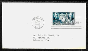 906 3c Stamp (1942) CHINESE RESISTANCE FDC - FROM ADAM K. BERT - VERY RARE !!! - Picture 1 of 2